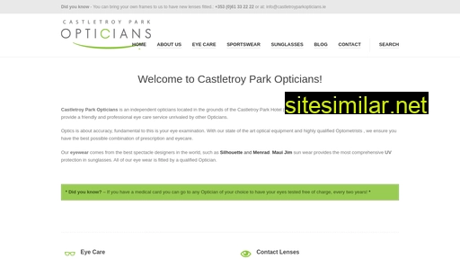 castletroyparkopticians.ie alternative sites