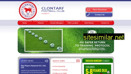 clontarffc.ie alternative sites