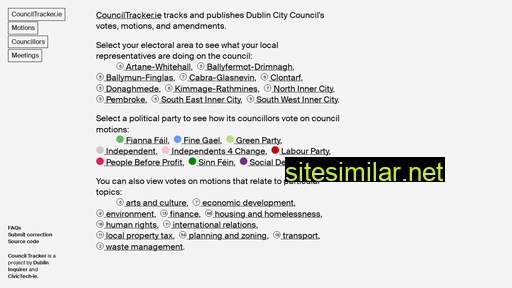 counciltracker.ie alternative sites