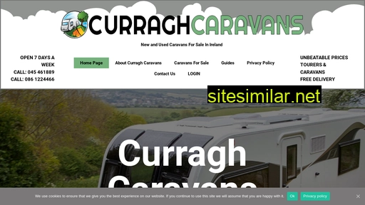 curraghcaravans.ie alternative sites