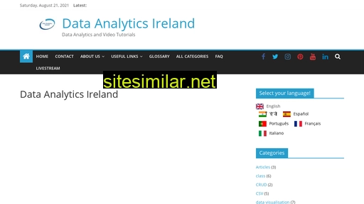 Dataanalyticsireland similar sites
