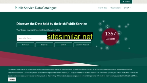 datacatalogue.gov.ie alternative sites