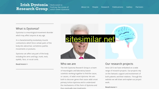 dystoniaresearch.ie alternative sites