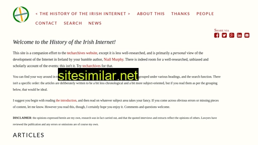 internethistory.ie alternative sites