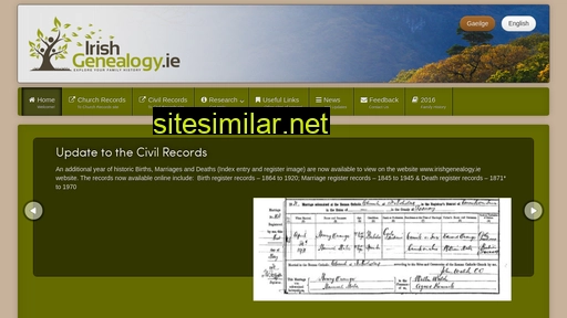 irishgenealogy.ie alternative sites