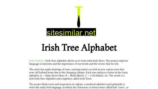 irishtreealphabet.ie alternative sites