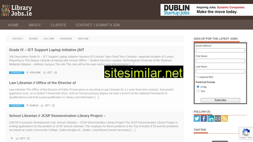 libraryjobs.ie alternative sites