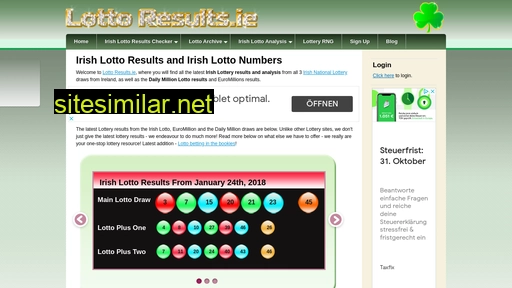 lottoresults.ie alternative sites