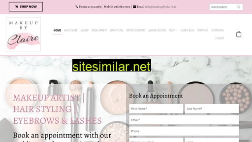 makeupbyclaire.ie alternative sites