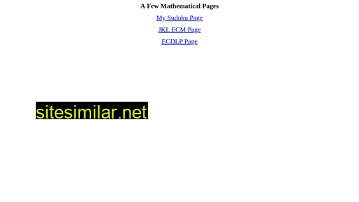 Math similar sites