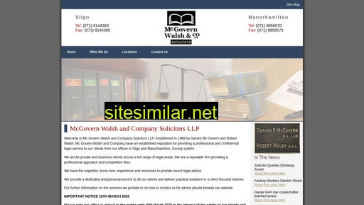 mcgovernwalshsolicitors.ie alternative sites