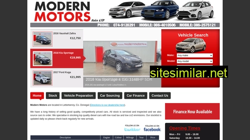modernmotors.ie alternative sites