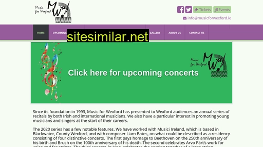 musicforwexford.ie alternative sites