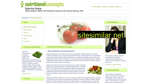 nutritionalconcepts.ie alternative sites