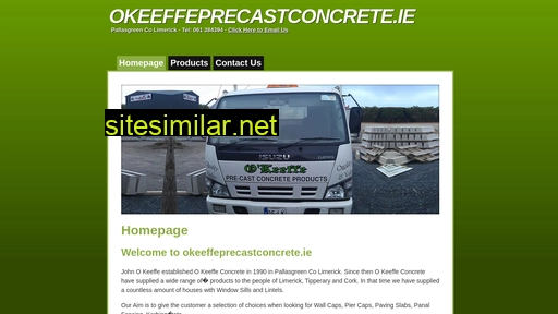 okeeffeprecastconcrete.ie alternative sites