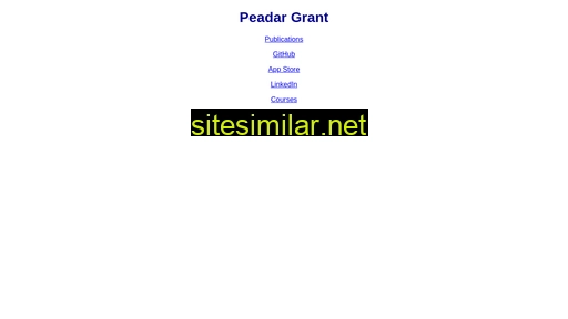 Peadargrant similar sites