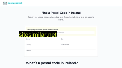postalcode.ie alternative sites