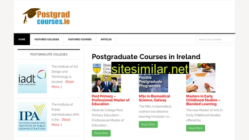 postgradcourses.ie alternative sites