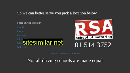 rsadrivingschool.ie alternative sites