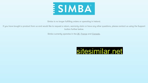 simbamattress.ie alternative sites