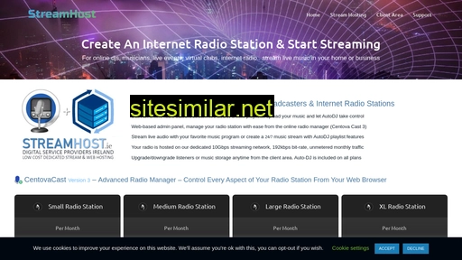 streamhost.ie alternative sites