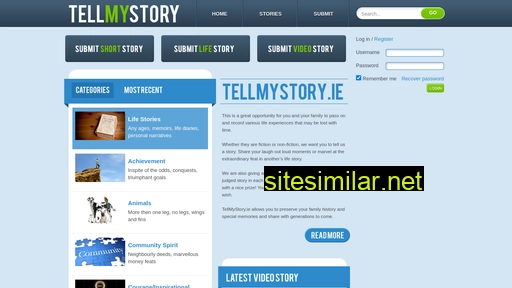 tellmystory.ie alternative sites