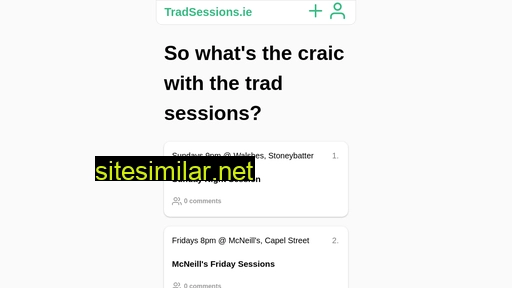 tradsessions.ie alternative sites
