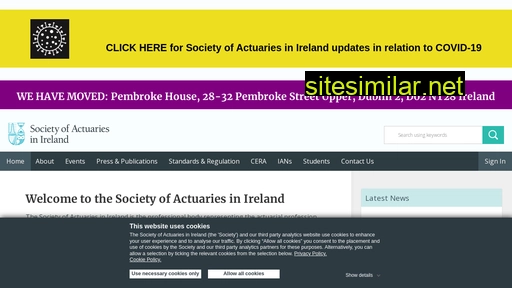 web.actuaries.ie alternative sites