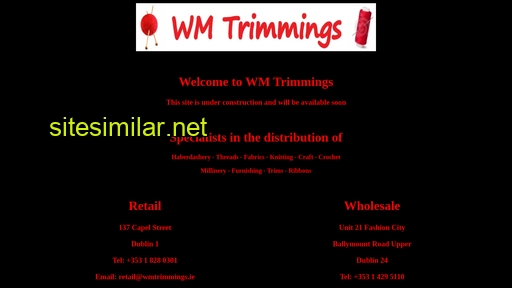 wmtrimmings.ie alternative sites