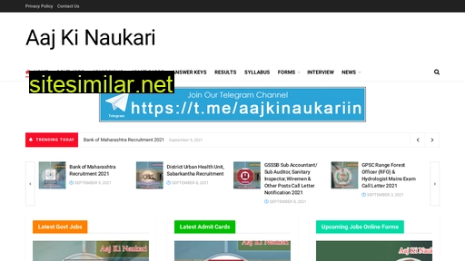 aajkinaukari.in alternative sites