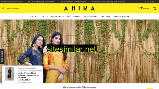 ahika.in alternative sites