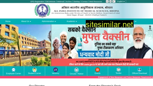 aiimsbhopal.edu.in alternative sites