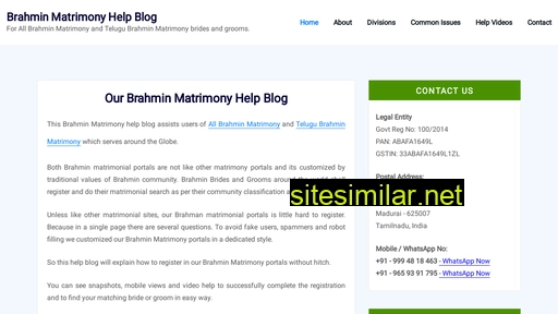 allbrahminmatrimony.in alternative sites