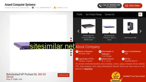Anandcomputersystems similar sites