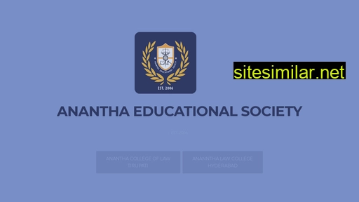 anantha.edu.in alternative sites