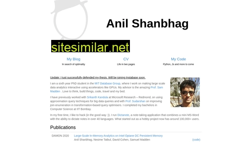 Anilshanbhag similar sites