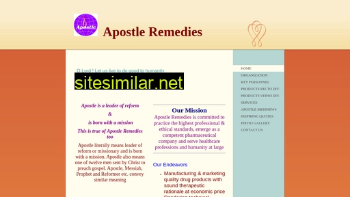 apostleremedies.in alternative sites
