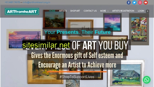 artfromheart.org.in alternative sites