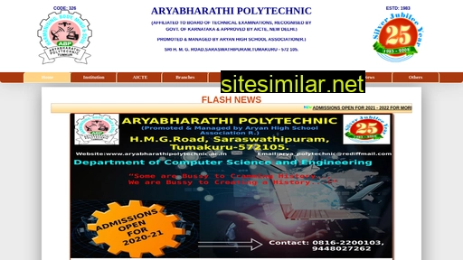 aryabharathipolytechnic.ac.in alternative sites