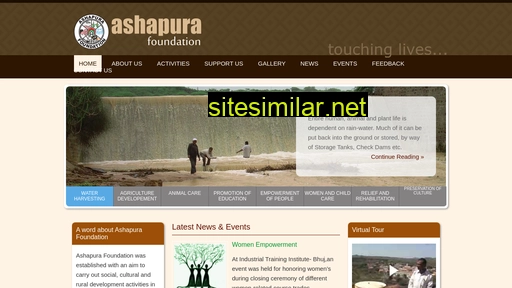 Ashapurafoundation similar sites
