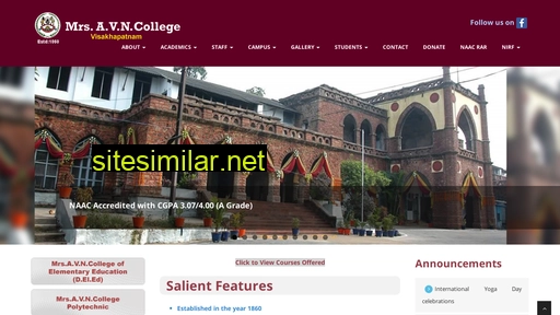 avncollege.ac.in alternative sites