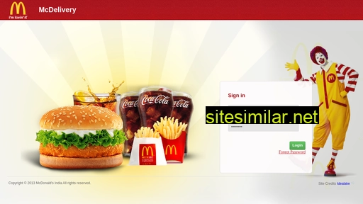 backoffice.mcdelivery.co.in alternative sites