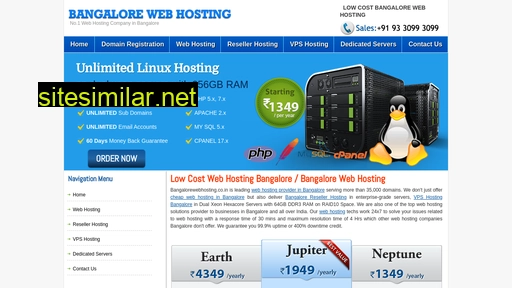 Bangalorewebhosting similar sites