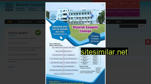 bhairabgangulycollege.ac.in alternative sites