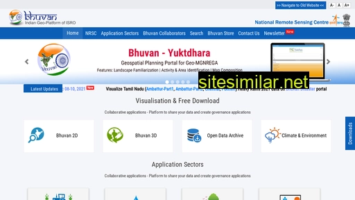 bhuvan.nrsc.gov.in alternative sites