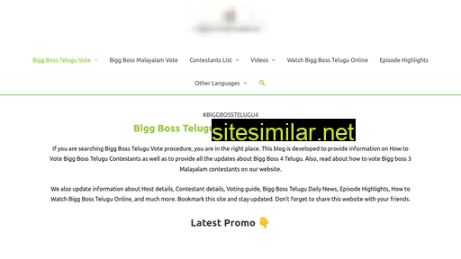 biggbossteluguvoteonline.in alternative sites