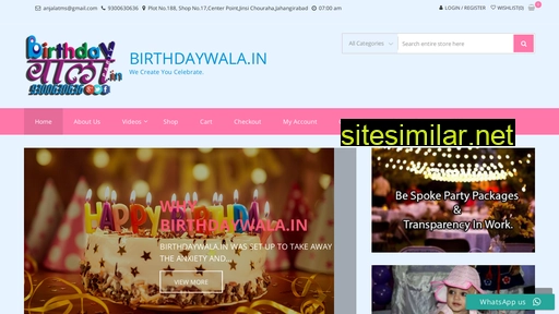birthdaywala.in alternative sites