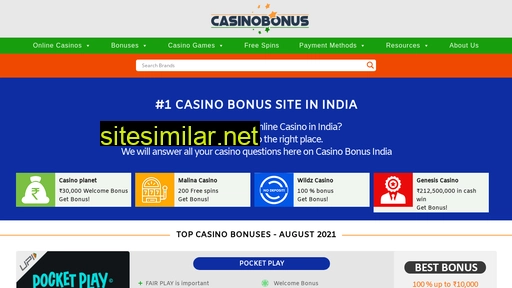 Casinobonus similar sites