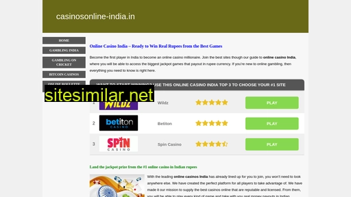 casinosonline-india.in alternative sites