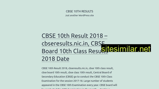 Cbse10thresults similar sites